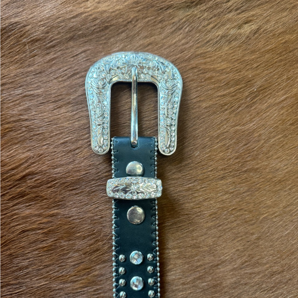 Girls rhinestone western belt